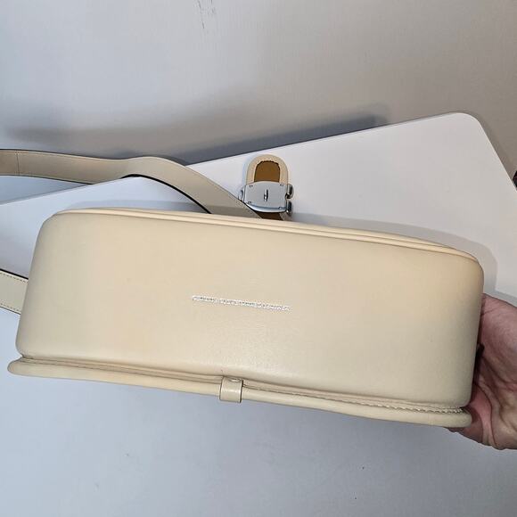 Coach Tabby Messenger Handbag Crossbody Cream Ivory Glovetanned Leather NWOT - Picture 6 of 15